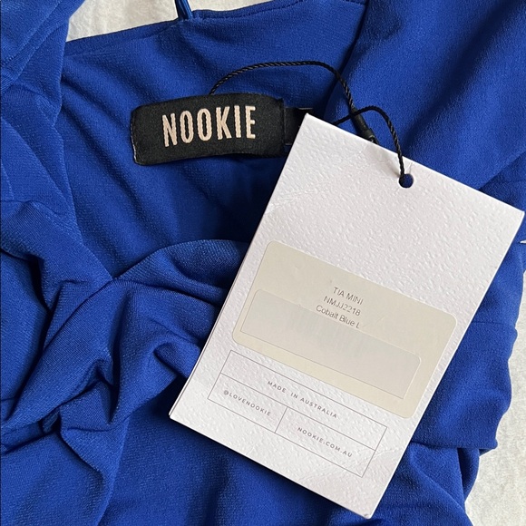 Nookie Elegant Blue Halter Dress - Picture 2 of 4